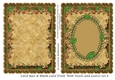 Card Base & Blank Card Front With Swirls and Leaves Set 8