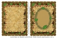 Card Base & Blank Card Front With Swirls and Leaves Set 9