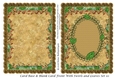 Card Base & Blank Card Front With Swirls and Leaves Set 10