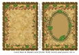 Card Base & Blank Card Front With Swirls and Leaves Set 11
