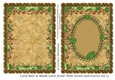Card Base & Blank Card Front With Swirls and Leaves Set 12