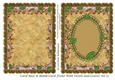 Card Base & Blank Card Front With Swirls and Leaves Set 13