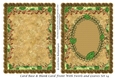 Card Base & Blank Card Front With Swirls and Leaves Set 14