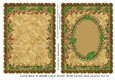 Card Base & Blank Card Front With Swirls and Leaves Set 16