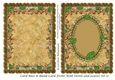 Card Base & Blank Card Front With Swirls and Leaves Set 17
