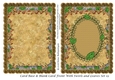 Card Base & Blank Card Front With Swirls and Leaves Set 19
