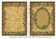Card Base & Blank Card Front With Swirls and Leaves Set 20