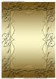 Embossed Royal Frame Plain Card Base (gold)