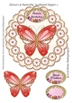 Flowers & Butterfly Scalloped Topper 2