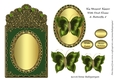 Tag Shaped Topper With Oval Frame & Butterfly 2