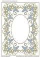 Swirls & Flowers Frame/ Topper/ Aperture/card Front (pb)