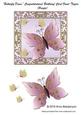 Butterfly Dance Congratulations/ Birthday Topper (purple)