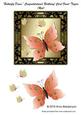 Butterfly Dance Congratulations Birthday Topper Front (red)