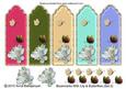 Bookmarks with Lily & Butterflies (set 2)