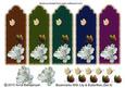 Bookmarks with Lily & Butterflies (set 4)