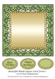 Beautiful Blank Square Card Front 1
