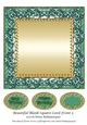 Beautiful Blank Square Card Front 3