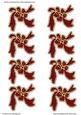 Bow Embellishments (dark Red)