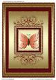 In Style Red Butterfly Various Occasions Card