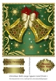 Christmas Bells Large Square Card Front 1