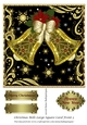 Christmas Bells Large Square Card Front 3
