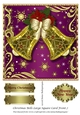 Christmas Bells Large Square Card Front 7