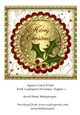 Square Card Front With Scalloped Christmas Topper 1