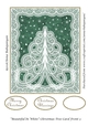 Beautiful In White Christmas Tree Card Front 3