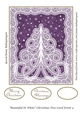 Beautiful In White Christmas Tree Card Front 4