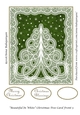 Beautiful In White Christmas Tree Card Front 5