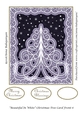 Beautiful In White Christmas Tree Card Front 6