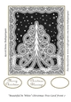 Beautiful In White Christmas Tree Card Front 7