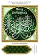 Christmas Large Square Card Front With 3 Christmas Trees 2