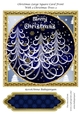 Christmas Large Square Card Front With 3 Christmas Trees 3