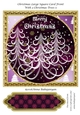 Christmas Large Square Card Front With 3 Christmas Trees 5