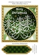 Christmas Large Square Card Front With 3 Christmas Trees 6