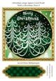 Christmas Large Square Card Front With 3 Christmas Trees 8