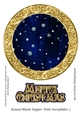 Round Blank Topper With Snowflakes 2