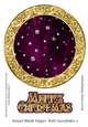 Round Blank Topper With Snowflakes 3