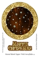 Round Blank Topper With Snowflakes 4