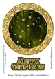 Round Blank Topper With Snowflakes 5