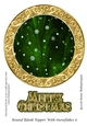 Round Blank Topper With Snowflakes 6