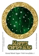 Round Blank Topper With Snowflakes 7
