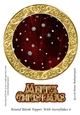 Round Blank Topper With Snowflakes 8