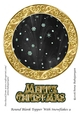 Round Blank Topper With Snowflakes 9