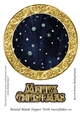 Round Blank Topper With Snowflakes 10