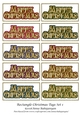 Rectangle Christmas Tags Set 1