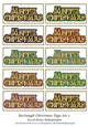 Rectangle Christmas Tags Set 2