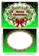 Christmas Metallic Card Front & Blank Insert 7