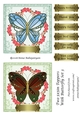 Two 5x5in Toppers With Butterfly Set 3